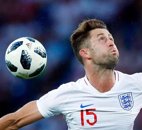 England's Gary Cahill, in action during the group G match against Belgium